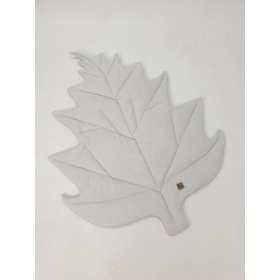 Pamut játszószőnyeg Leaf - világosszürke, TOLO