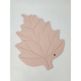 Pamut játszószőnyeg Leaf - régi rózsaszín, TOLO