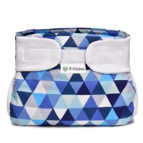 ORTOPEDIKUS terpeszpelenka - blue triangles, T-Tomi