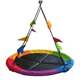 2Kids Toys Gólyafészek hinta színes zászlókkal