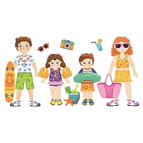 2Kids Toys Mágneses Öltöztető Család