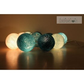 Pamut világító LED golyócskák Cotton Balls - friss love