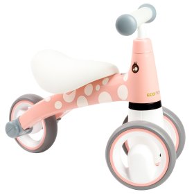 Bounce Mini - rózsaszín  fehér ruhák pöttyös, EcoToys
