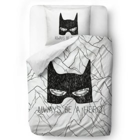Úr. Little Fox Batman ágynemű - Mindig légy hős - takaró: 135 x 200 cm-es párna: 60 x 50 cm