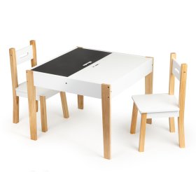Natural faasztal székekkel gyermekek számára, EcoToys