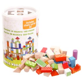 Színes fatuskók 100 db, EcoToys