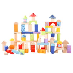 Színes fatuskók 100 db, EcoToys