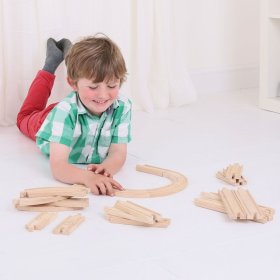 Bigjigs Rail 24 részes fa sínkészlet, Bigjigs Rail