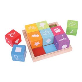 Bigjigs Baby Fa kockák képekkel, Bigjigs Toys