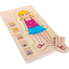 Kisláb Fa anatómiai puzzle, Small foot by Legler