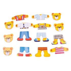 Bigjigs Toys Bear Family Öltöztetős Puzzle