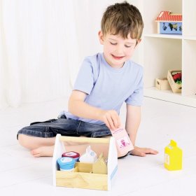 Bigjigs Toys Cocktail termékek hordozható dobozban, Bigjigs Toys