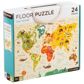 Petit Collage Floor puzzle világunk