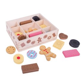 Bigjigs Toys Box fa keksszel, Bigjigs Toys