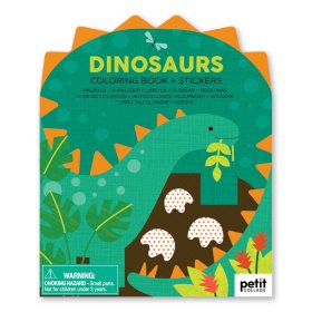 Petit Collage kifestőkönyv dinoszaurusz matricákkal, Petit Collage