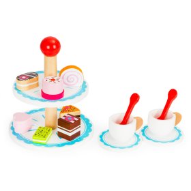 Desszert készlet - fából készült sütemények, EcoToys