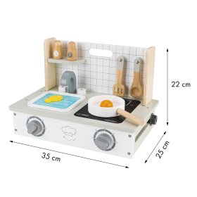 Fából készült mini konyha, EcoToys