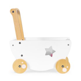 Fa babakocsi babáknak + sétáló 2 az 1-ben, EcoToys
