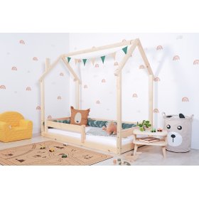 Gyermek Montessori ágy - Kéményes ház - lakkozott, Ourbaby