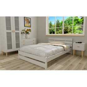 Fa ágy Max 200 x 120 cm - fehér