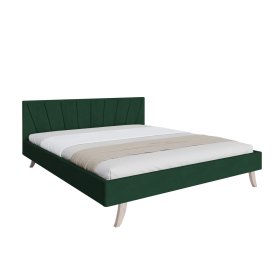 Kárpitozott ágy HEAVEN 140 x 200 cm - Zöld, FDM