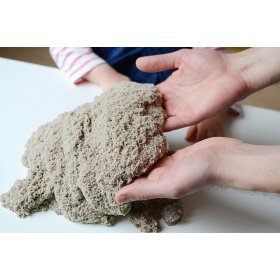 Kinetikus homok 3 kg felfújható homokozóval és formákkal, Adam Toys piasek