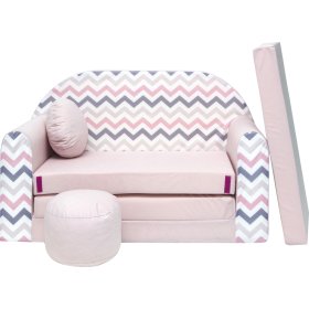 Gyermek kanapé Vlny - rózsaszín, Welox