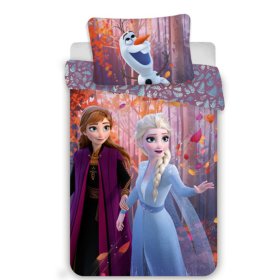 Gyermek ágynemű 140 x 200 cm + 70 x 90 cm cm Frozen Anna és Elsa, Sweet Home, Frozen