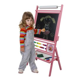 Gyermek mágneses tábla rózsaszín, 3Toys.com