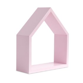 Polc - házikó - rózsaszín