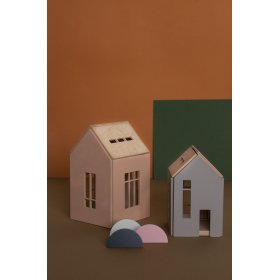 Mágneses Montessori faház - rózsaszín, OKT