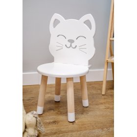 Gyerekszék - Cat - fehér, Ourbaby