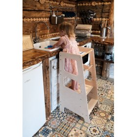 Montessori tantorony Hugo MAXI 90 - natúr, Ourbaby