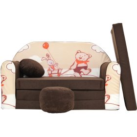 Gyerek kanapé - Teddy - barna/bézs, Welox