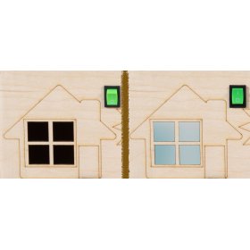 Fából készült Montessori kocka - natúr