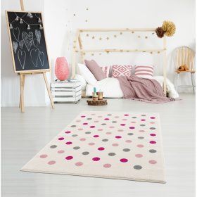 Childrens szőnyeg Confetti - krémes rózsaszín