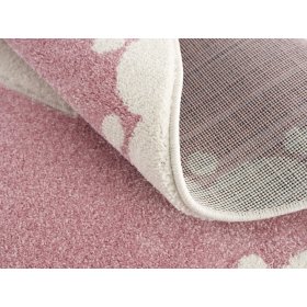 Childrens szőnyeg Crown - rózsaszínes-fehér