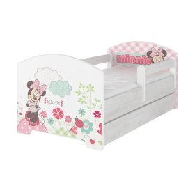 Gyermekek ágy  akadály - Minnie Mouse - lakberendezési tárgyak norvég fenyő, BabyBoo, Minnie Mouse