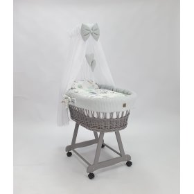 Fonott ágy felszereléssel baba számára - Sün