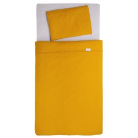 Muszlin takaró és párna töltelékkel 100x135 + 40x60 - mustár, Babymatex