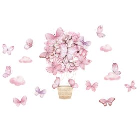 Fali matricák - Rózsaszín pillangók