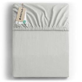 AMBER lepedő fehér szín klasszikus stílus anyag jersey 80-90x200 DecoKing