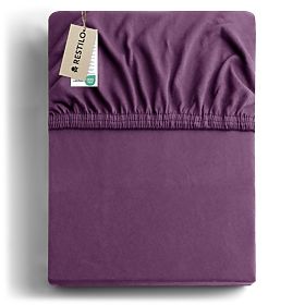 AMBER lepedő lila szín klasszikus stílus anyag jersey 80-90x200 DecoKing