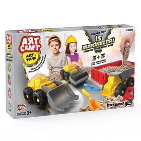 ART CRAFT Kinetikus homok készlet építőjárművekkel