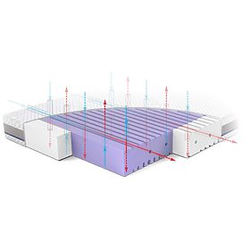 ASEPTIC kiságy matrac antibakteriális habból: Méret - 140x70, Rücken