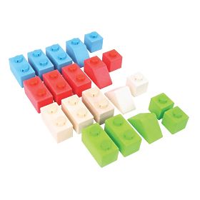 Bigjigs Baby Fa Csatlakozókockák Elsődleges készlet, Bigjigs Toys
