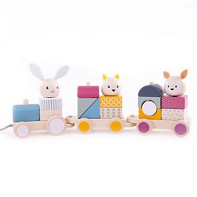 Bigjigs Baby Fa vonat állatokkal, Bigjigs Toys
