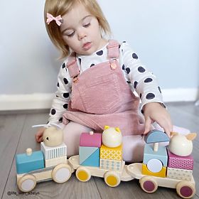 Bigjigs Baby Fa vonat állatokkal, Bigjigs Toys