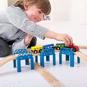 Bigjigs Rail Fa sínkészlet hídépítés, Bigjigs Rail
