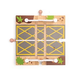 Bigjigs Rail Fa vonatpálya országúttal 80 részes
